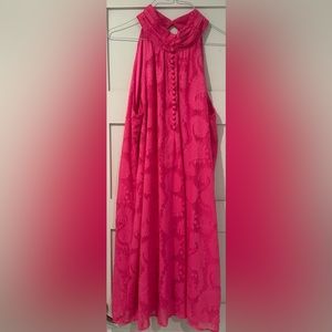 Lilly Pulitzer Kristine Halter dress in pink tango